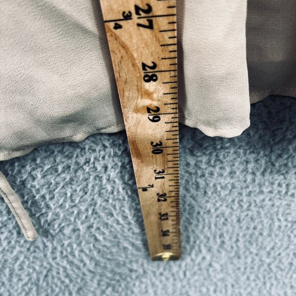 See You Monday Womens Boho Blouse Large Taupe Embroidered Peplum Festival Ethnic - Picture 9 of 10